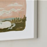"Make Much Magic" - Art Print in Peach by Angel Walker - Frame Close-up