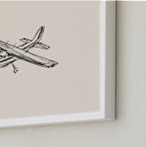 "Take Flight Loose Sketch 1" - Art Print in Beige by Katie Mulder - Frame Close-up