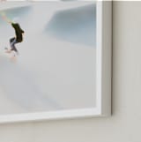 "Free" - Art Print in Sky Blue by Mike Sunu - Frame Close-up