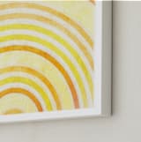 "In The Morning Sun" - Art Print in Yellows by Alex Isaacs Designs - Frame Close-up