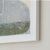 "Water's Edge" - Art Print in Lake Blue by Jennifer Daily - Frame Close-up