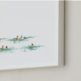 "Last summer" - Art Print in la mer blue by Lulaloo - Frame Close-up
