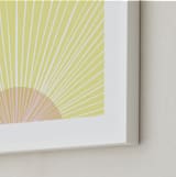 "Pastel Sunrise" - Art Print in Sunshine by Kerry Doyle - Frame Close-up
