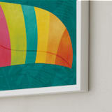 "Here's Looking At You" - Art Print in Toucan Teal by Noonday Design - Frame Close-up
