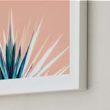 "Pastel Cactus" - Art Print in White by Lisa Sundin - Frame Close-up