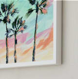 "Ocean Avenue" - Art Print in Sunset by Holly Whitcomb - Frame Close-up