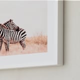 "The Embrace" - Art Print in Zebra by Lisa Sundin - Frame Close-up