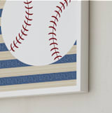 "Little Slugger Series 4" - Art Print in Denim by Pinky Diamond Studio - Frame Close-up