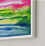 "Colours of Nature" - Art Print in Hot pink by Nikita Jariwala - Frame Close-up