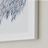 "Dreaming of Leaves" - Art Print in White by Priscilla Lee - Frame Close-up