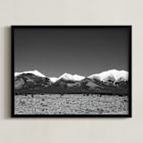 "Reach New Heights" - Art Print in Charcoal by Ana V. Ramirez - Framed
