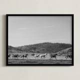 "wild wild west II" - Art Print in Western Grey by Sara Hicks Malone - Framed
