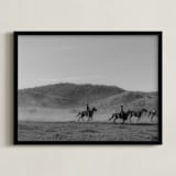"wild wild west I" - Art Print in Western Grey by Sara Hicks Malone - Framed