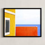 "Lonely horizons looking for summer" - Art Print in Sunglow by Massimiliano Massimo Borelli - Framed