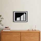 "Architecture Noir" - Art Print in deep black by Kaitie Bryant - In a Room