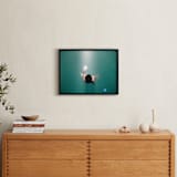 "Pool Illumination" - Art Print in Sea green by Georgia Tankard - In a Room