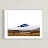 "Dressed in Blue" - Art Print in Blue by Tania Medeiros - Framed