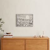 "City Blues" - Art Print in Sand by Catilustre - In a Room