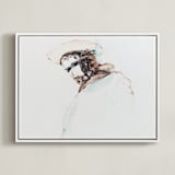 "painting of a man" - Art Print in bark by Ramnik Velji - Framed Canvas