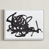 "Writer's Block" - Art Print in Black and White by Stephanie Nowotarski - Framed Canvas