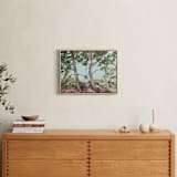 "River Tree Stillness" - Art Print in Misty Mint by AlisonJerry - In a Room