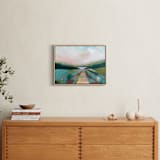 "The Lake Trail" - Art Print in Lake Green by AlisonJerry - In a Room