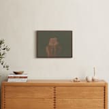 "I don't like my picture taken" - Art Print in Umber by Maja Cunningham - In a Room