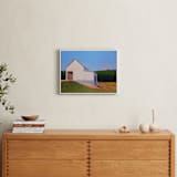 "Easton Hill" - Art Print in Periwinkle Sky by Carol C. Young - In a Room