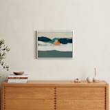 "Upwelling" - Art Print in Slate Blue by Caryn Owen - In a Room