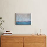 "Linen Coast" - Art Print in Soft Sea by Julia Contacessi - In a Room