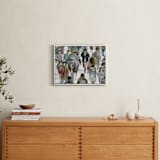 "Faces 2" - Art Print in maritime blue by Lulaloo - In a Room