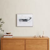 "Whale Series One" - Art Print in charcoal grey by Shirley Lin Schneider - In a Room