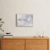 "Melody in White" - Art Print in white grey by Teodora Guererra - In a Room