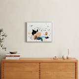 "Lyrical" - Art Print in Nude Coral by Sarah McInroe - In a Room