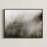 "Pacific North Fog" - Art Print in Forest Green by 1885 Atelier - Framed