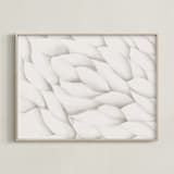 "Carved Wood" - Art Print in Bone by Emily Kariniemi - Framed