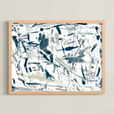 "Take The Leap" - Art Print in Ocean by Kristine Sarley - Framed