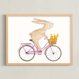 "Fast Riders IV" - Art Print in Violet by Francisca Reyes - Framed