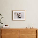 "With a Heart: Landscape Framed Photo" - Framed Photo in Taupe by Laura Hamm - In a Room