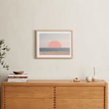 "Feels Like Summer" - Art Print in Salmon by Kimberly Young - In a Room