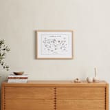 "Travel World Map" - Art Print in Ice by Teju Reval - In a Room