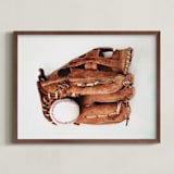 "All Star" - Art Print in Leather by Alicia Abla - Framed