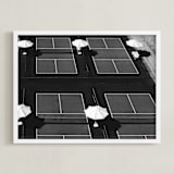 "Game Time" - Art Print in Asphalt by LindseyErin - Framed