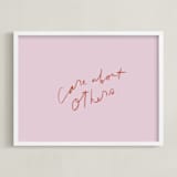 "obligation" - Art Print in Cotton Candy by Marabou Design - Framed