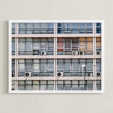 "Urban Palette - Smoky Eyes" - Art Print in Blue Grey by lulu and isabelle - Framed