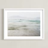 "the pacific" - Art Print in Pacific Blue by Kaitlin Rebesco - Framed