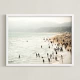 "Seaside Contrast" - Art Print in Seafoam Green by Emmy Hagen - Framed