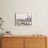 "Parisian Windows" - Art Print in Whitewashed by Annie Montgomery - In a Room