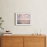 "Reflecting Clouds" - Art Print in Dusty Rose by Anna Western - In a Room