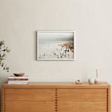"Seaside Contrast" - Art Print in Seafoam Green by Emmy Hagen - In a Room
